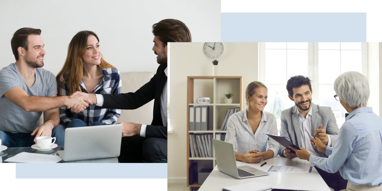 Icons representing the mortgage broking and personal finance strategy services on offer