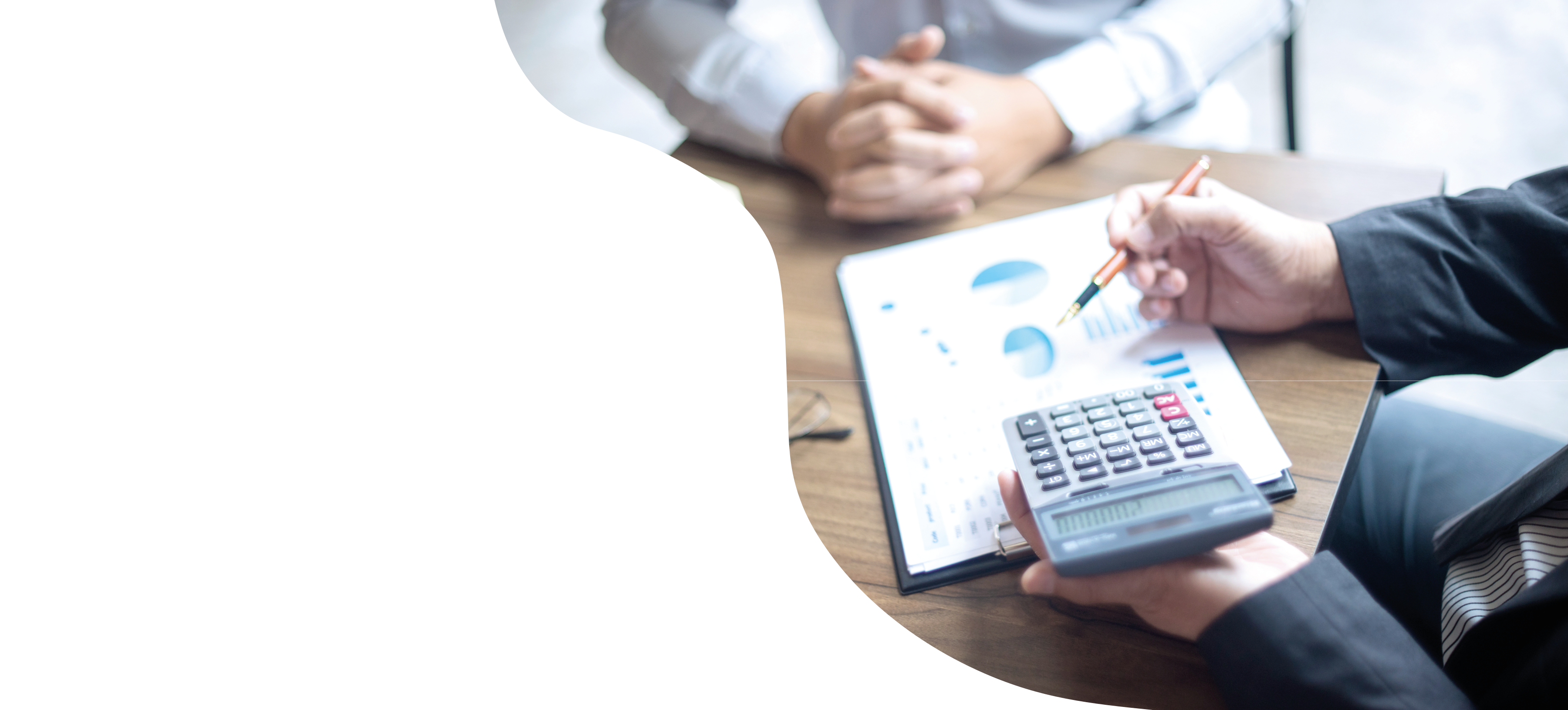 An investor reviewing their refinanced investment property loan with their broker